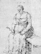 Albrecht Durer Seated Woman oil